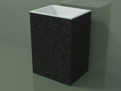 Freestanding washbasin (03R136301, Nero Assoluto M03, L 60, P 48, H 85 cm)