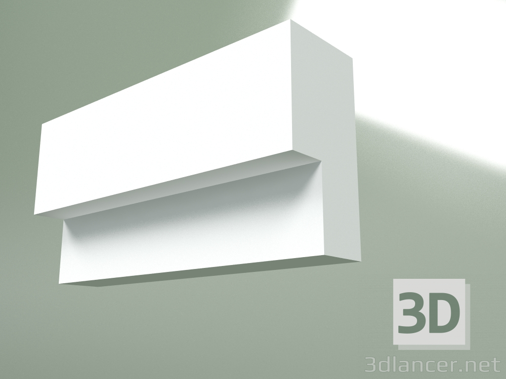modèle 3D Corniche en plâtre (socle de plafond) KT233 - preview