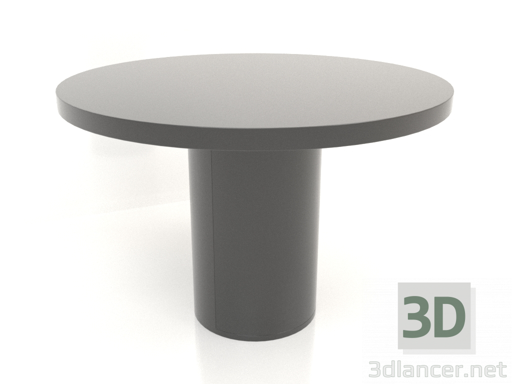 3D modeli Yemek masası DT 011 (D=1100x750, siyah plastik renk) - önizleme