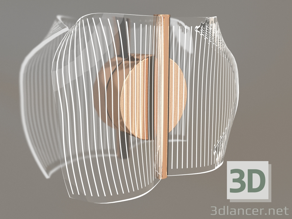 3d model Sconce Nube gold (08043,33) - preview