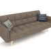 3d model Sofa bed Madrid (cappuccino gold legs) - preview