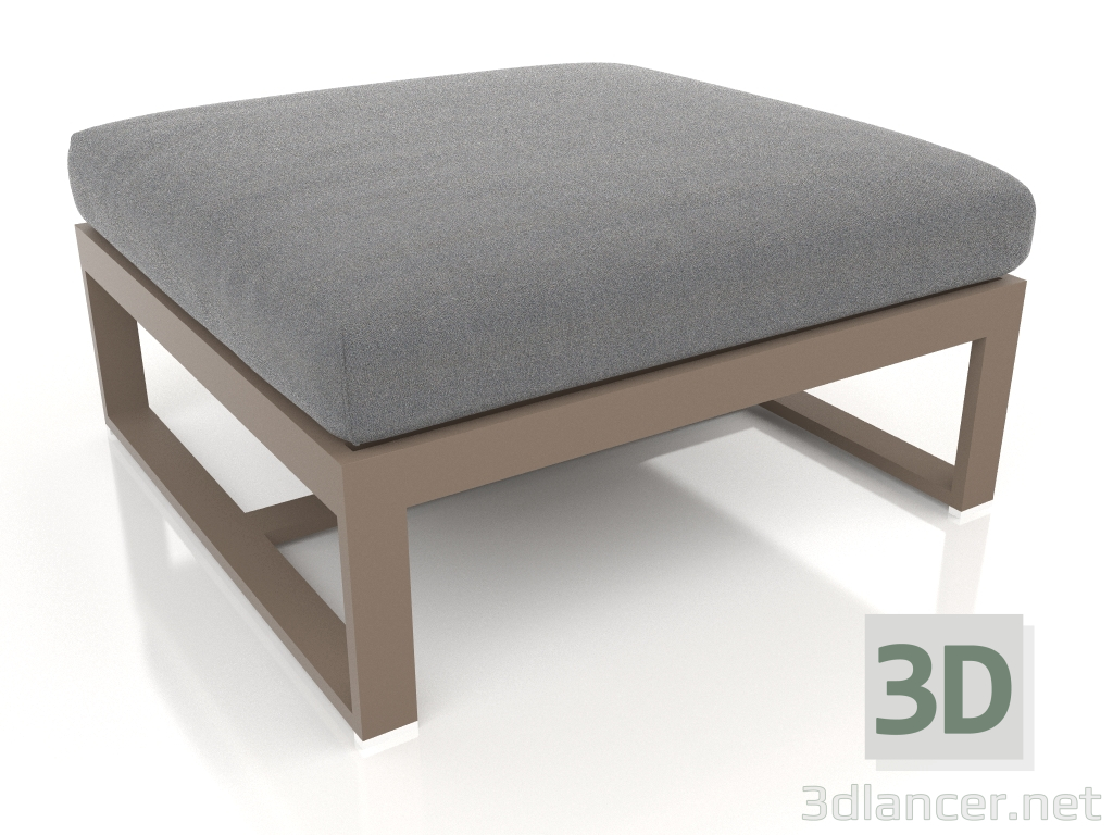 3d model Sectional pouf (Bronze) - preview