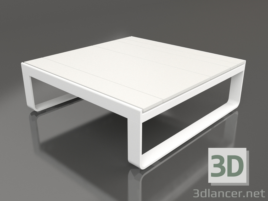 3 डी मॉडल कॉफी टेबल 90 (सफेद पॉलीथीन, सफेद) - पूर्वावलोकन