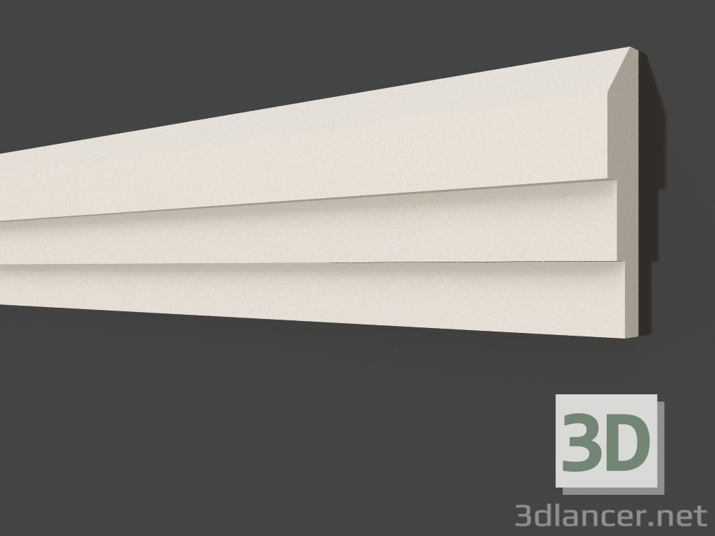 modèle 3D Moulure en plâtre LG 118 (75x19) - preview