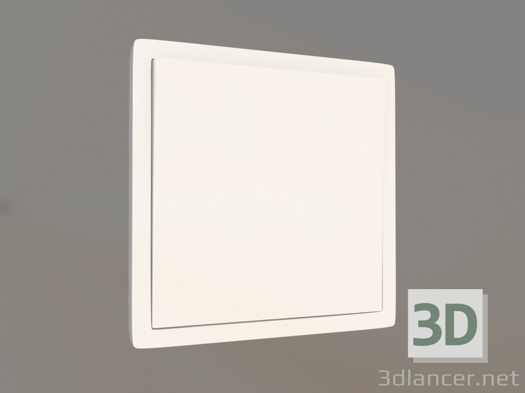 modello 3D Interruttore a 1 chiave (10 A, 250 V, bianco, DA29603) R98 - anteprima