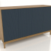Modelo 3d Móvel de TV FARGO com fachadas fresadas 1600x500x950 mm (cobalto escuro, carvalho natural, opção 2) - preview