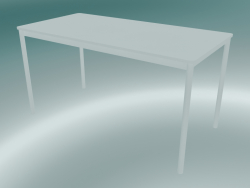 Base de table rectangulaire 140x70 cm (Blanc)