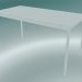 3d model Rectangular table Base 140x70 cm (White) - preview