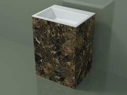 Freestanding washbasin (03R136303, Emperador M06, L 60, P 48, H 85 cm)