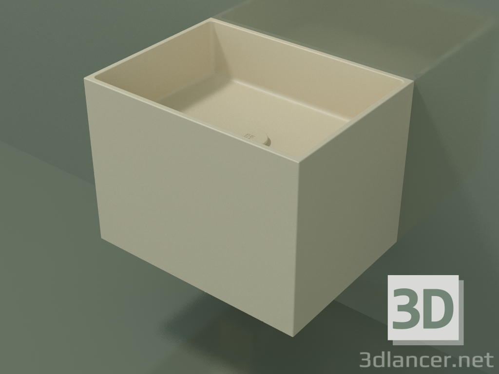 3d model Wall-mounted washbasin (02UN22101, Bone C39, L 48, P 36, H 36 cm) - preview