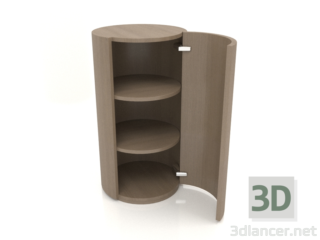 modèle 3D Armoire (avec porte ouverte) TM 09 (D=503x931, gris bois) - preview