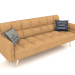 3d model Sofa bed Madrid (yellow-gold legs) - preview
