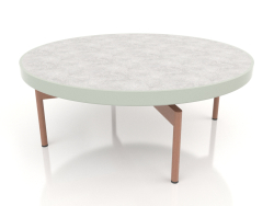 Tavolino rotondo Ø90x36 (Grigio cemento, DEKTON Kreta)