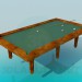 3d model billiard table - preview