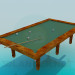 3d model billiard table - preview