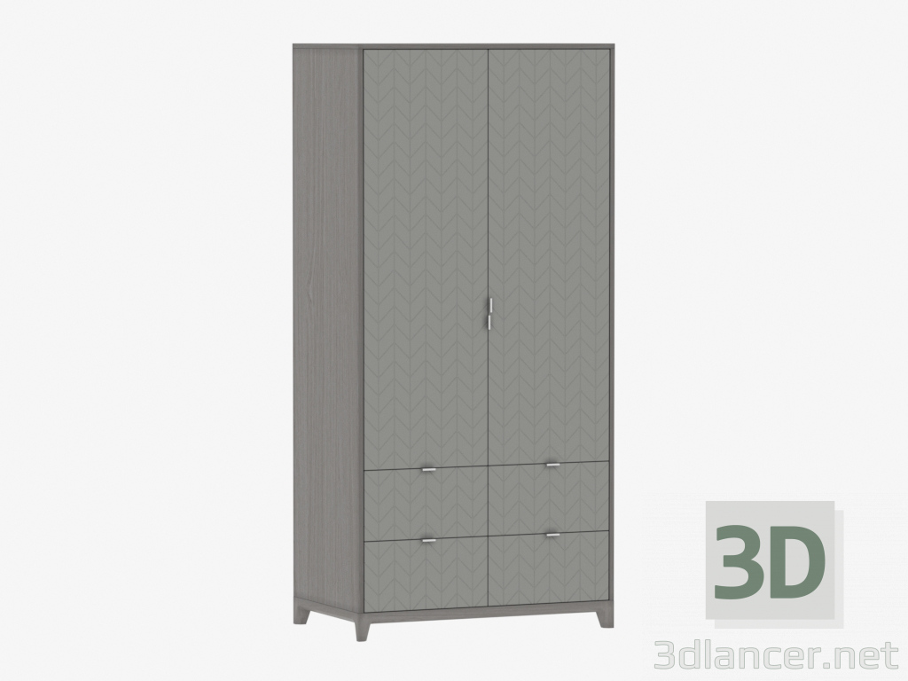 3D Modell Kleiderschrank CASE №4 - 1000 mit Schubladen (IDC018004106) - Vorschau