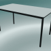 modello 3D Tavolo rettangolare Base 140x70 cm (Bianco, Nero) - anteprima