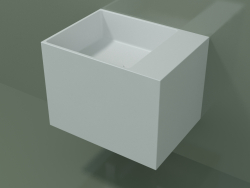 Wall-mounted washbasin (02UN22102, Glacier White C01, L 48, P 36, H 36 cm)