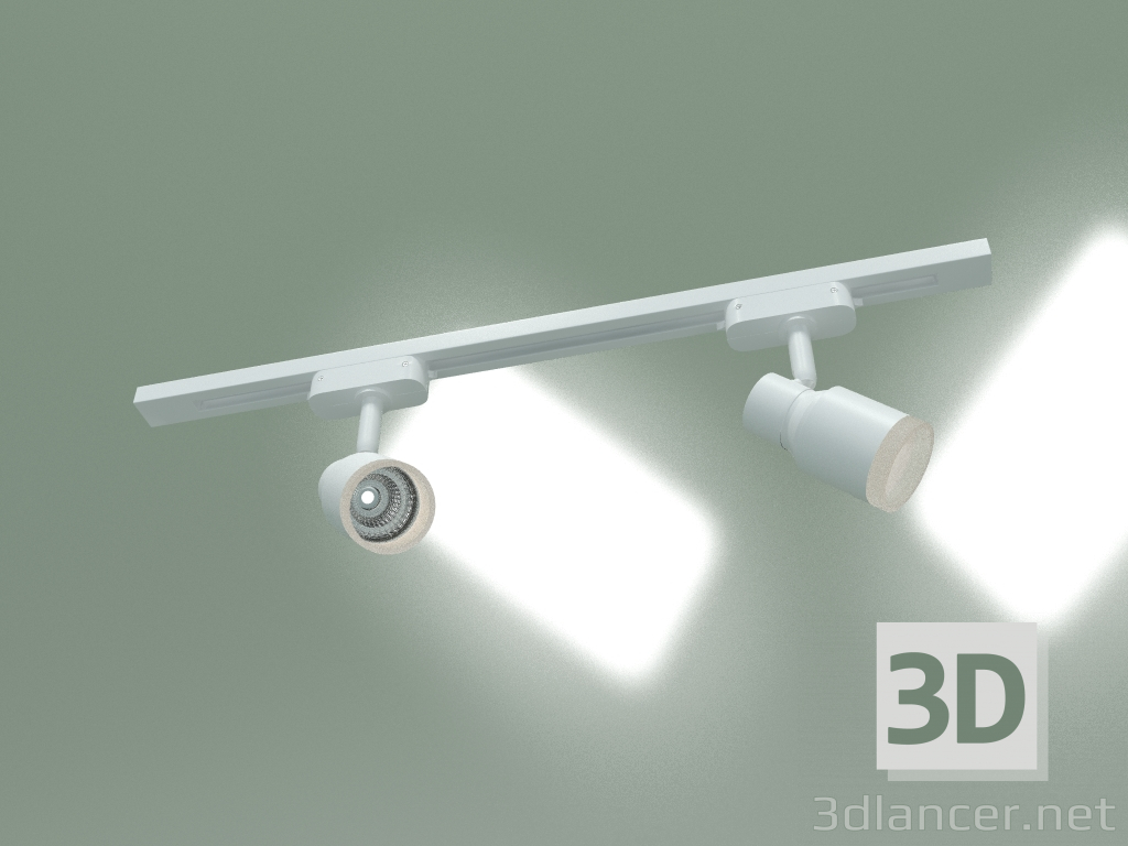 modello 3D Faretto a binario a LED Molly LTB31 (bianco) - anteprima