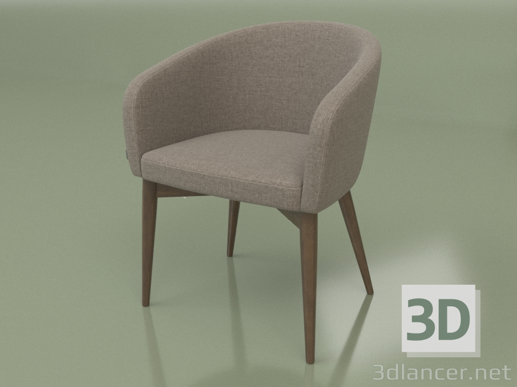 3d model Chair Torino (Walnut) - preview