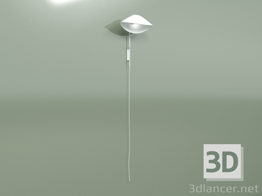 3D Modell Wandleuchte Antony (weiß) - Vorschau