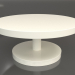 3 डी मॉडल कॉफी टेबल जेटी 022 (डी = 800x350, सफेद प्लास्टिक रंग) - पूर्वावलोकन