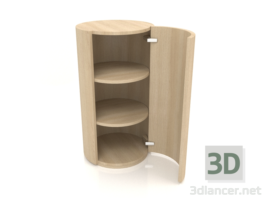 3 डी मॉडल कैबिनेट (खुले दरवाजे के साथ) टीएम 09 (डी = 503х931, लकड़ी सफेद) - पूर्वावलोकन