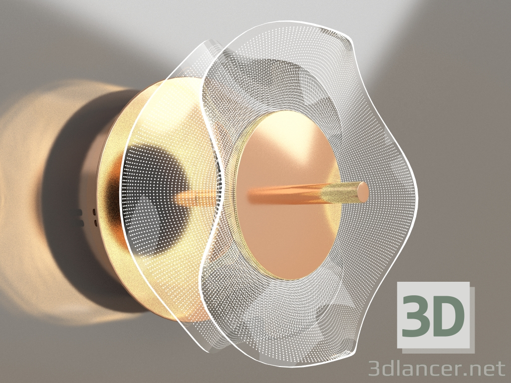 3D modeli Sütyen Cuddy altın (08046.33) - önizleme
