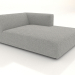 3d model Chaise longue (XL) 103x175 with an armrest on the right - preview
