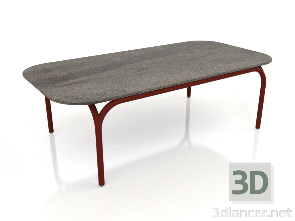 3d модель Кофейный стол (Wine red, DEKTON Radium) – превью