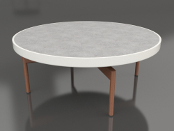गोल कॉफी टेबल Ø90x36 (एगेट ग्रे, डेकटन क्रेटा)
