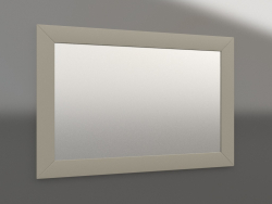 Miroir, finition laquée gris-beige brillante (110 x 2,5 x 75 cm)