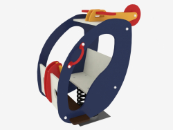 Rocking chair of a children's playground Helicopter (6109)