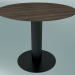 3d model Dining table In Between (SK11, Ø90cm, H 73cm, Matt Black, Smoked stained oak) - preview