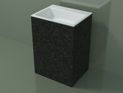 Freestanding washbasin (03R136303, Nero Assoluto M03, L 60, P 48, H 85 cm)
