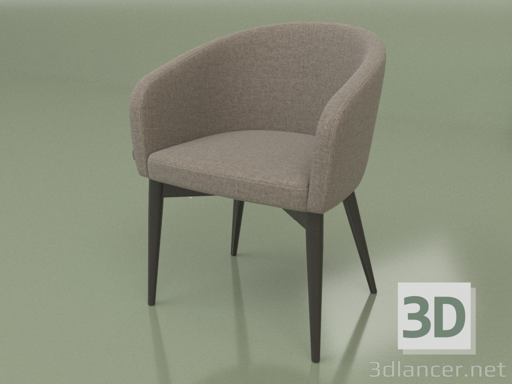 modello 3D Sedia Torino (Wengé) - anteprima