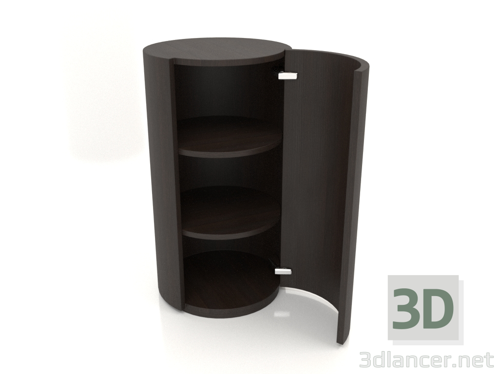 3D Modell Schrank (mit offener Tür) TM 09 (D=503х931, Holzbraun dunkel) - Vorschau
