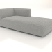 3d model Chaise longue (XL) 83x205 with an armrest on the right - preview