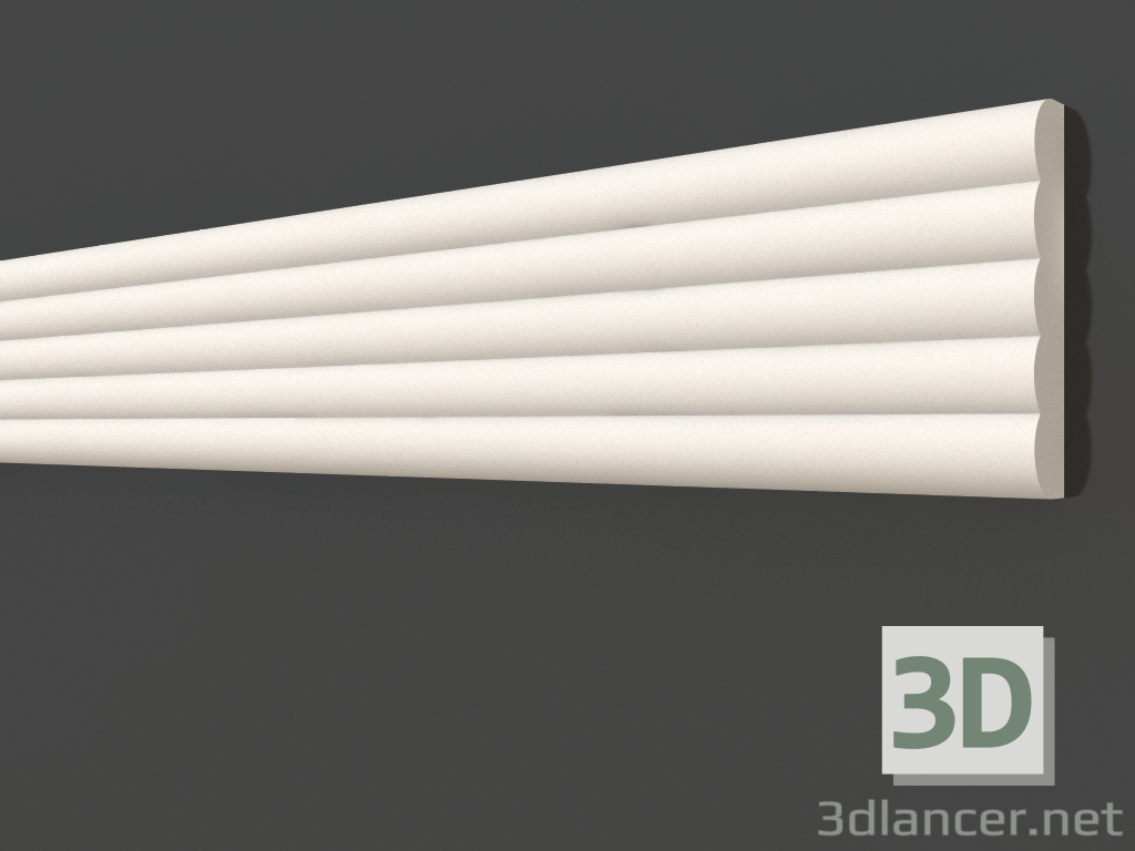 3d model Plaster molding LG 122 (48x9) - preview