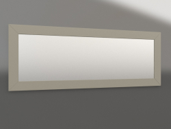 Mirror, glossy gray-beige lacquer finish (160x2.5x59.5 cm)