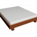 3 डी मॉडल बिस्तर 160 x 200 (कोई चारपाई की अगली पीठ) - पूर्वावलोकन