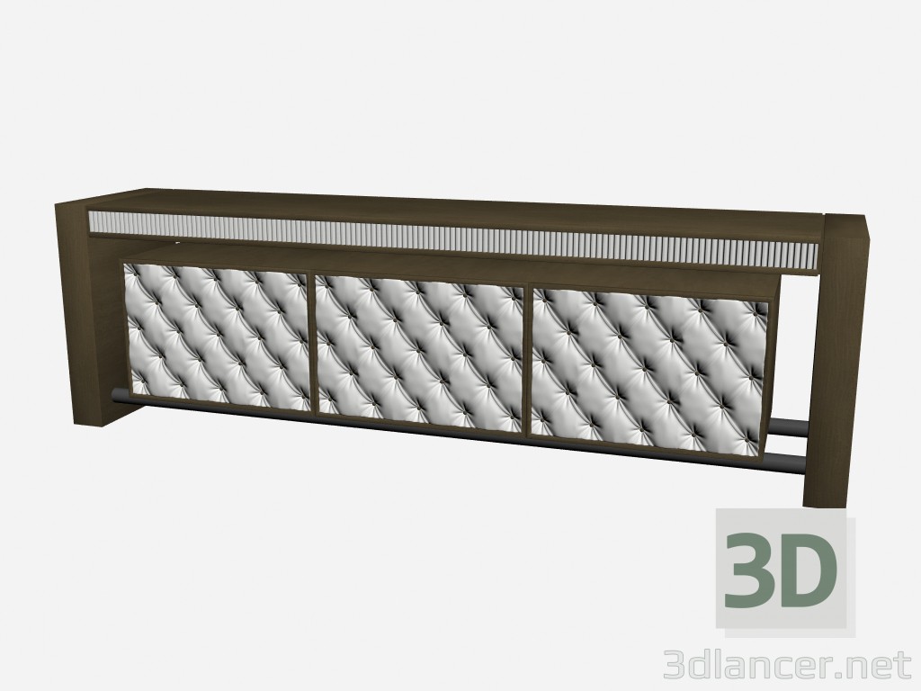 3D modeli Ruthy Capitonne açık büfe - önizleme