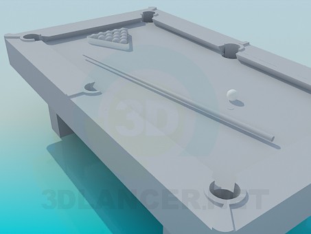 3d модель Стол бильярдный – превью 3d модель Стол бильярдный – превью
