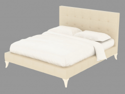 cama doble con cuero guarnecido LTTOD1-179