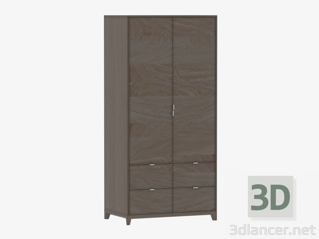 3D Modell Kleiderschrank CASE № 4 - 1000 mit Schubladen (IDC018007000) - Vorschau