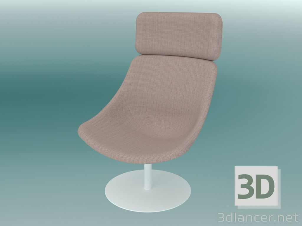 3d model Armchair AUKI (S117 with headrest) - preview
