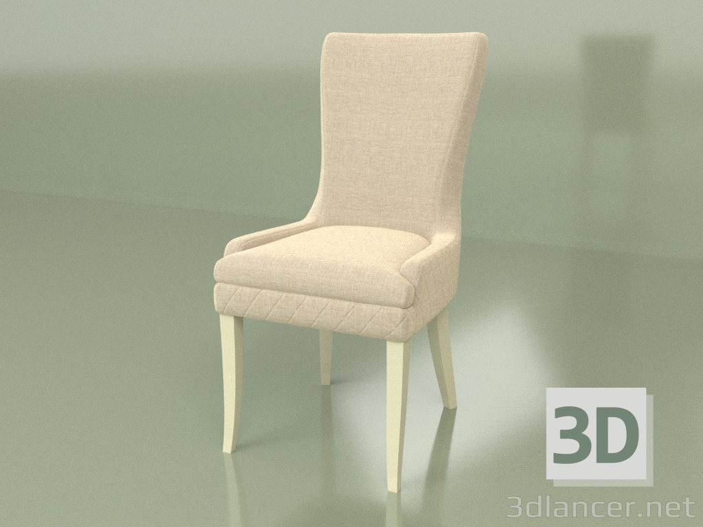 3d model Chair Agostino (Ivory) - preview