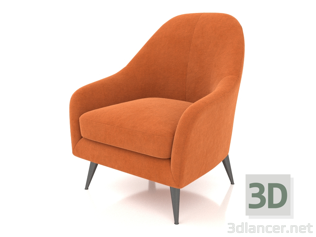 3D Modell Sessel Sandy (terracotta) - Vorschau