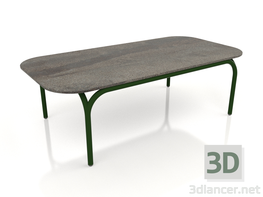3d модель Кофейный стол (Bottle green, DEKTON Radium) – превью