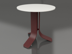 Coffee table Ø50 (Wine red, DEKTON Zenith)